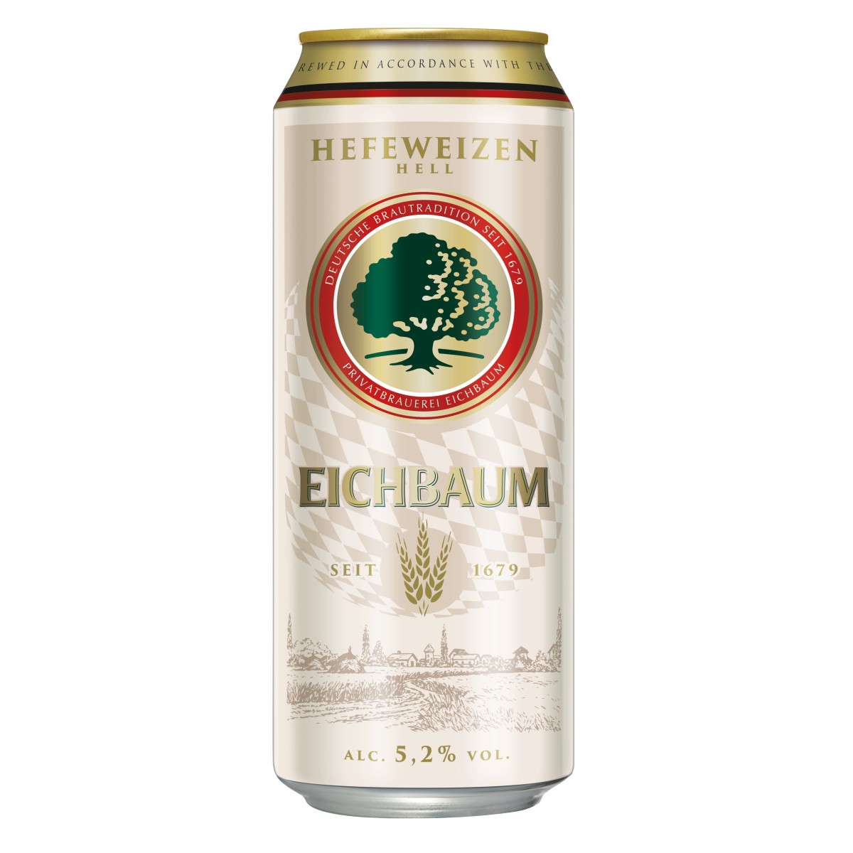 Eichbaum, Hefeweizen hell 5,2% 24X50cl