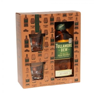 Tullamore Dew 40% 70cl komplekts ar 2 glāzēm