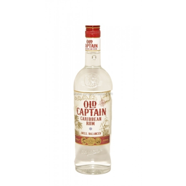 Old Captain Extra Dry White Rum 37.5% 100cl