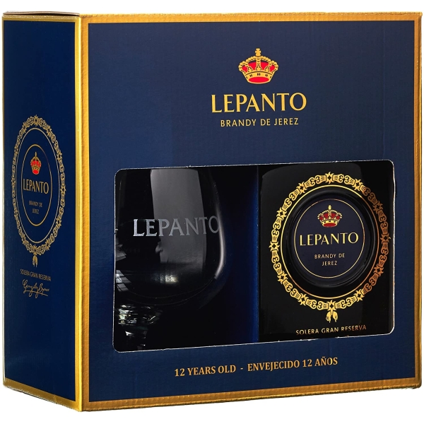 Lepanto Gran Reserva 36% 70cl + glāze