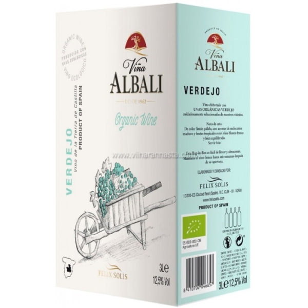 Vina Albali Verdejo bioloģiskais 12,5% 300cl