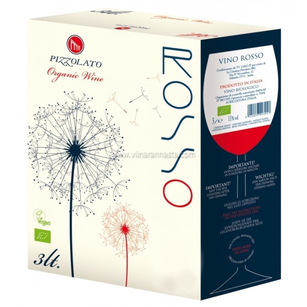 Pizzolato Rosso bioloģiskais 11% 300cl